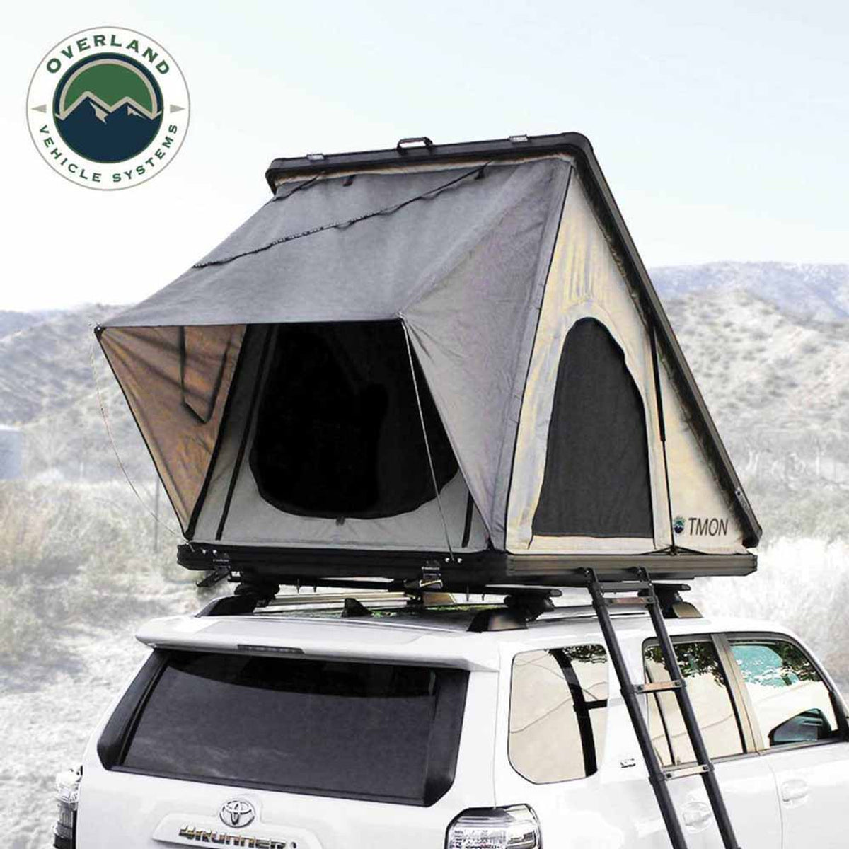 OVS LD TMON Clamshell Aluminum Hard Shell Roof Top Tent - 2 Person