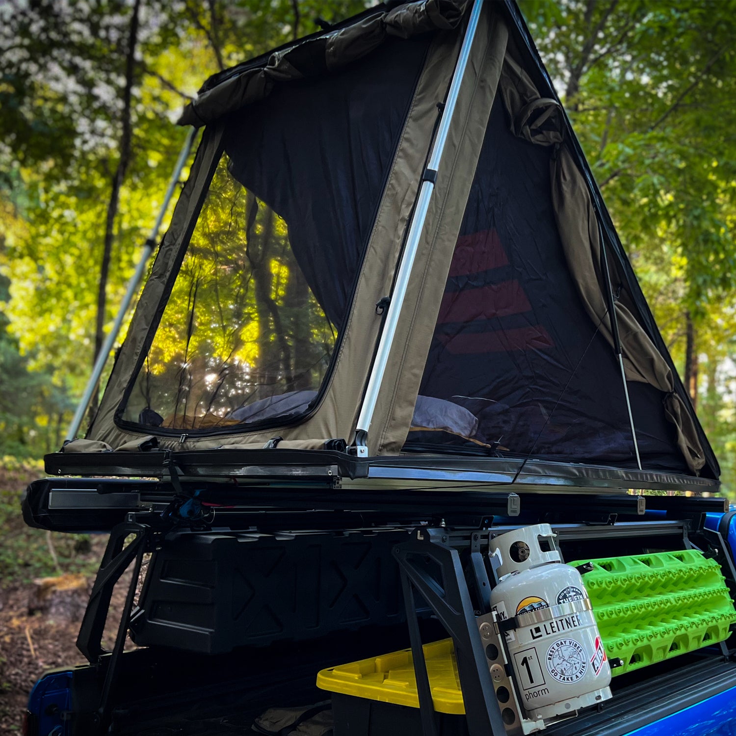 inspired roof top tent Inspired Overland Ultralight Roof Top Tent – Yotaverse