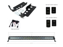 Load image into Gallery viewer, 2014-2021 TOYOTA TUNDRA 42&quot; HIDDEN GRILLE CURVED LED LIGHT BAR BRACKETS KIT